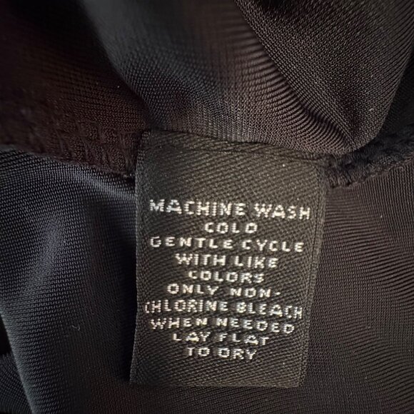 Black Velvet Floral Embroidered Sparkle Top Med Vintage Stretch Holiday Witchy - Picture 8 of 8